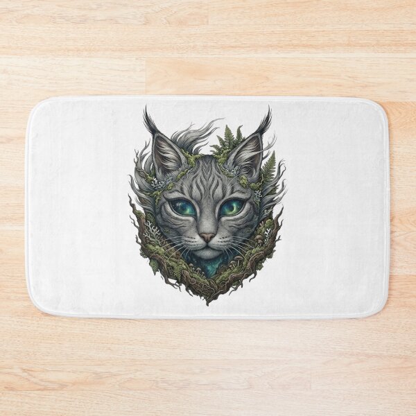 Item preview, Enchanted Forest Cat Greenery Ivy Botanical Art designed and sold by ZENVIRART.