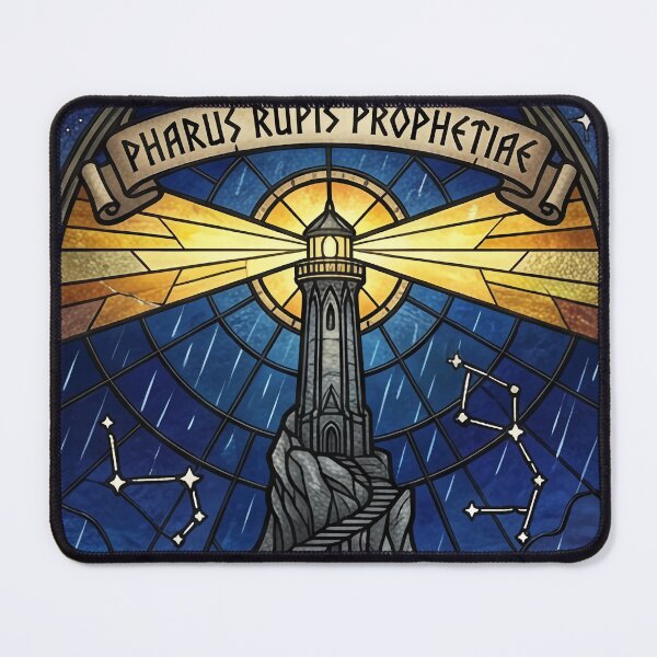 Item preview, Mystic Lighthouse Storm Stained Glass designed and sold by PerfectTerrible.