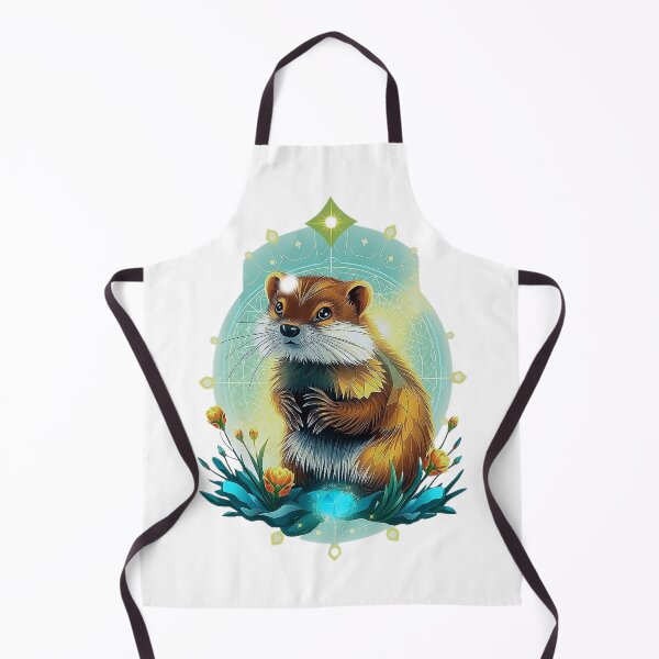 Item preview, Cyberpunk Otter – Geometric Neon Flowers designed and sold by Naturalite19.