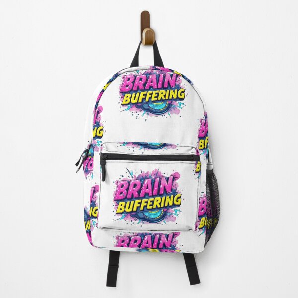 Item preview, Brain Buffering Funny Cyberpunk Graffiti Typography designed and sold by dcohea.
