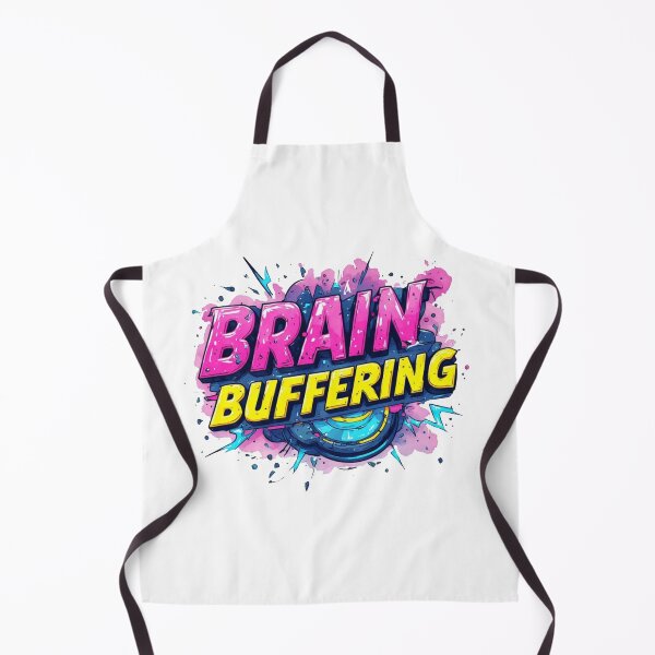Item preview, Brain Buffering Funny Cyberpunk Graffiti Typography designed and sold by dcohea.