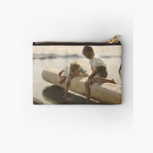 Item preview, Two Boys Playing on a Log - Albert Edelfelt designed and sold by Jon-Baran.