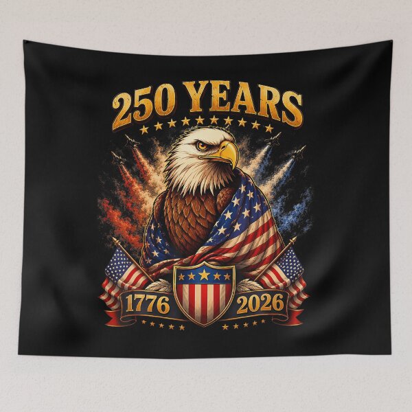 Artikelvorschau, 250 Jahre Amerika – 250. Jahrestag – USA – Patriotischer 4. Juli entworfen und verkauft von Fereskabilon.