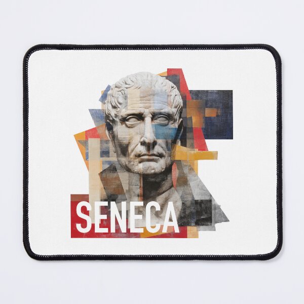 Item preview, Seneca – Stoic Philosophy Collage Art Print | Roman Philosopher Letters on Life Poster designed and sold by OzzFrequency.