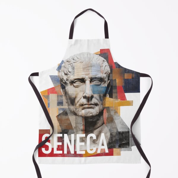 Item preview, Seneca – Stoic Philosophy Collage Art Print | Roman Philosopher Letters on Life Poster designed and sold by OzzFrequency.