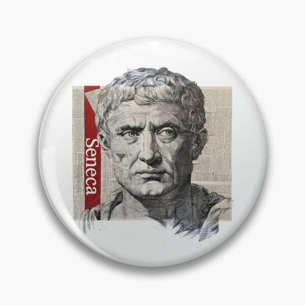 Item preview, Seneca – Stoic Philosophy Collage Art Print | Roman Philosopher Letters on Life Poster designed and sold by OzzFrequency.