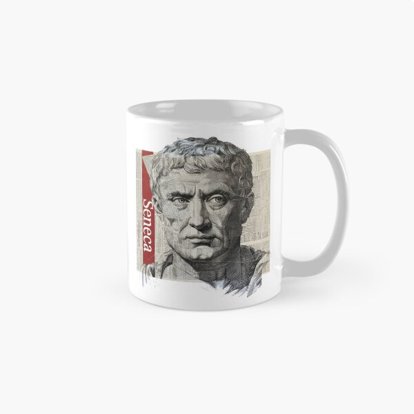 Item preview, Seneca – Stoic Philosophy Collage Art Print | Roman Philosopher Letters on Life Poster designed and sold by OzzFrequency.