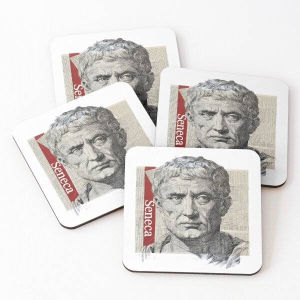 Item preview, Seneca – Stoic Philosophy Collage Art Print | Roman Philosopher Letters on Life Poster designed and sold by OzzFrequency.