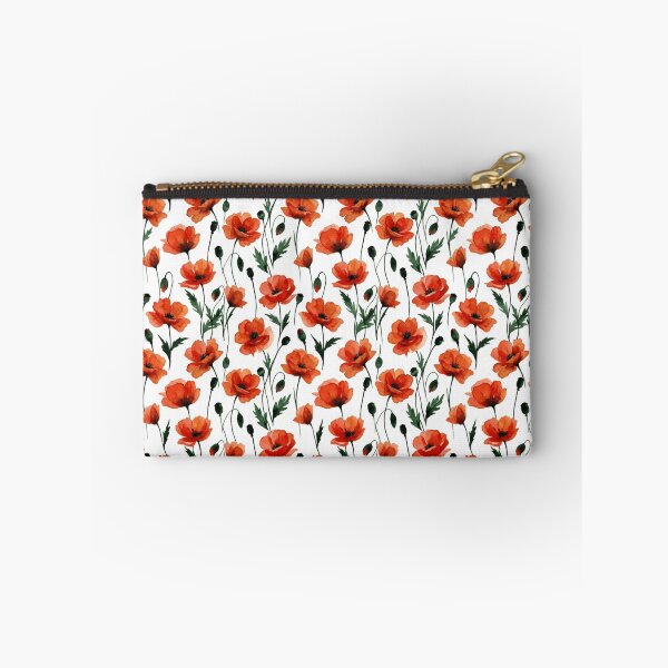 Item preview, Red Poppy Field Watercolor Scattered Floral Seamless Pattern designed and sold by Inkworksbyshery.