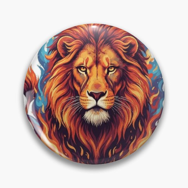 Item preview,  Inferno Lion King designed and sold by PixelStyle Studio.