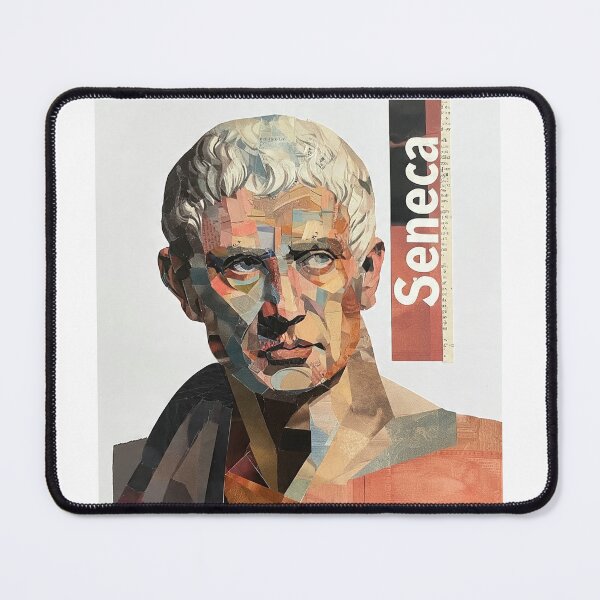Item preview, Seneca – Stoic Philosophy Collage Art Print | Roman Philosopher Letters on Life Poster designed and sold by OzzFrequency.