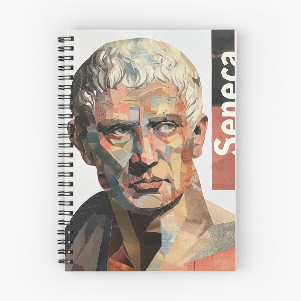 Item preview, Seneca – Stoic Philosophy Collage Art Print | Roman Philosopher Letters on Life Poster designed and sold by OzzFrequency.