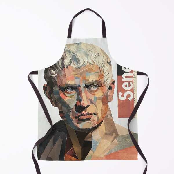 Item preview, Seneca – Stoic Philosophy Collage Art Print | Roman Philosopher Letters on Life Poster designed and sold by OzzFrequency.