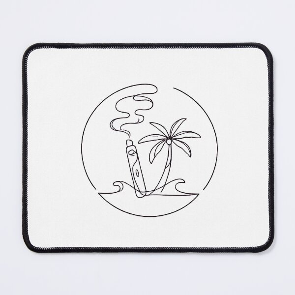 Item preview, Tropical Vape Waves – Minimal One Line Summer Design designed and sold by House of Taste Vape Designs.