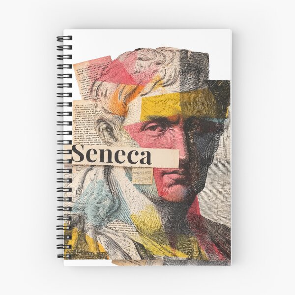 Item preview, Seneca – Stoic Philosophy Collage Art Print | Roman Philosopher Letters on Life Poster designed and sold by OzzFrequency.