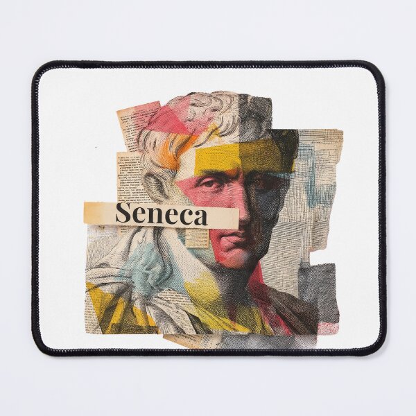 Item preview, Seneca – Stoic Philosophy Collage Art Print | Roman Philosopher Letters on Life Poster designed and sold by OzzFrequency.