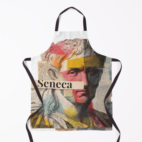 Item preview, Seneca – Stoic Philosophy Collage Art Print | Roman Philosopher Letters on Life Poster designed and sold by OzzFrequency.