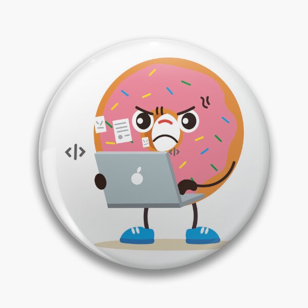 Item preview, Working Donut Laptop Character designed and sold by BetweenForms.