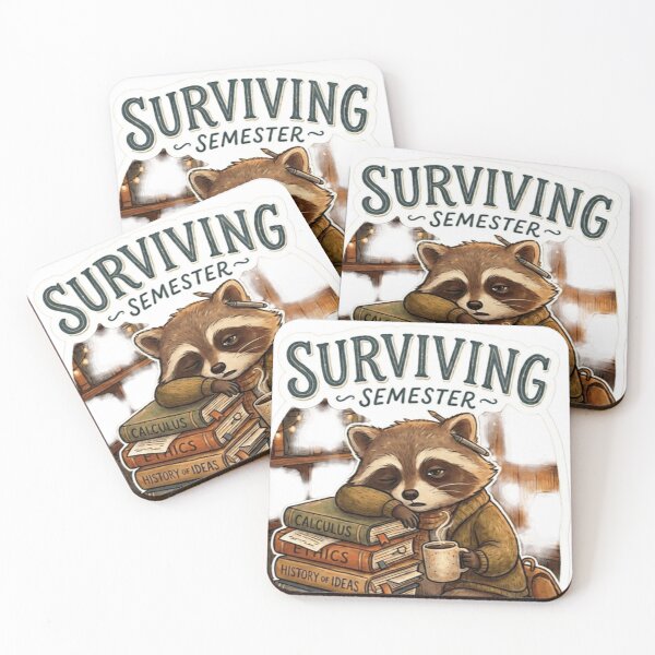 Item preview, Surviving Semester Sticker | College Student Mood designed and sold by CutePlix.