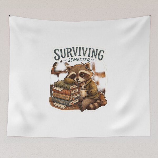 Item preview, Surviving Semester Sticker | College Student Mood designed and sold by CutePlix.