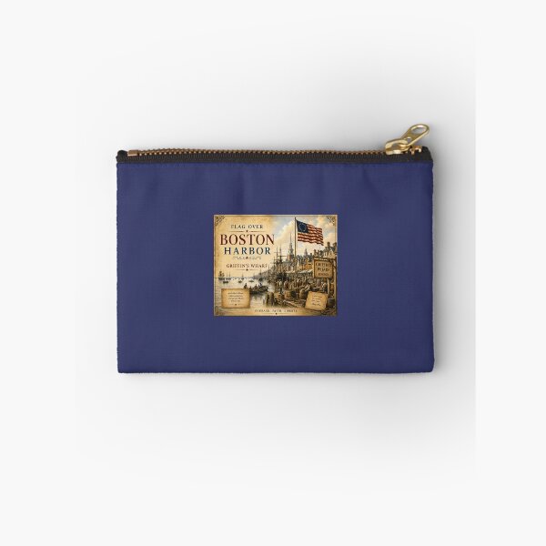 Item preview, Flag Over Boston Harbor – Griffin’s Wharf Vintage Americana Art designed and sold by Novel Works Studio.