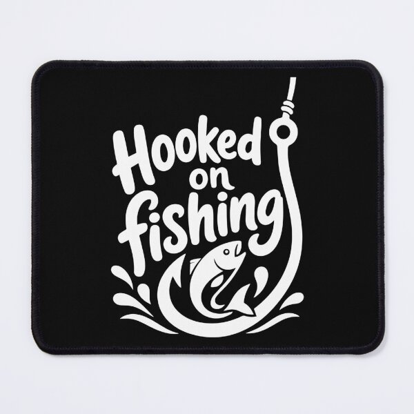 Item preview, Hooked on fishing white version designed and sold by heptenart.