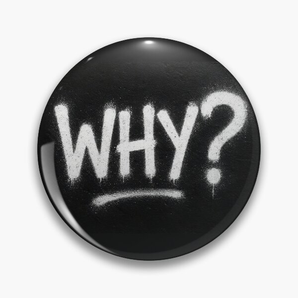 Item preview, "Why?" Graffiti designed and sold by James Damore.