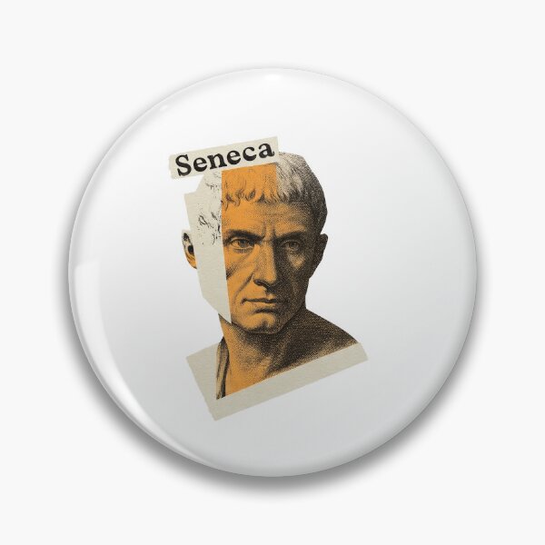 Item preview, Seneca – Stoic Philosophy Collage Art Print | Roman Philosopher Letters on Life Poster designed and sold by OzzFrequency.
