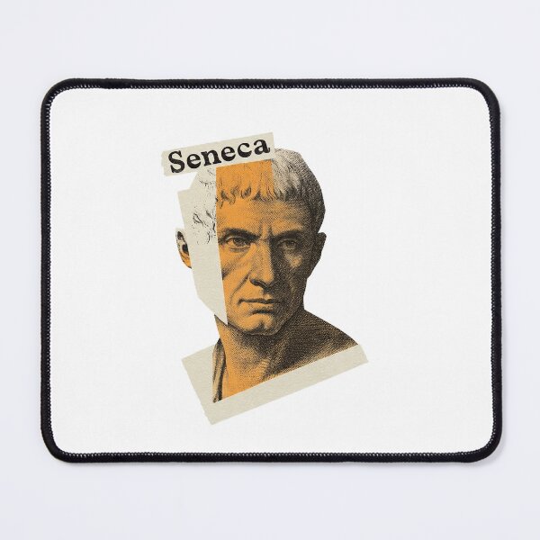 Item preview, Seneca – Stoic Philosophy Collage Art Print | Roman Philosopher Letters on Life Poster designed and sold by OzzFrequency.