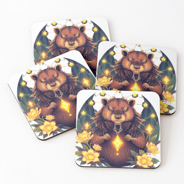Item preview, Otter – Neon Aura & Flowers designed and sold by Naturalite19.