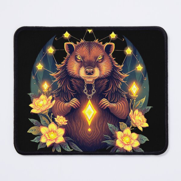 Item preview, Otter – Neon Aura & Flowers designed and sold by Naturalite19.
