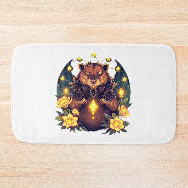 Item preview, Otter – Neon Aura & Flowers designed and sold by Naturalite19.