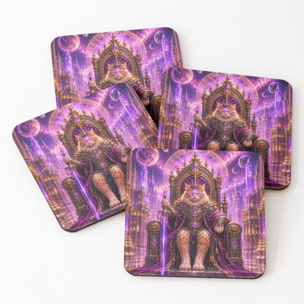 Item preview, Celestial Cat King on the Astral Throne designed and sold by Mindworx21.