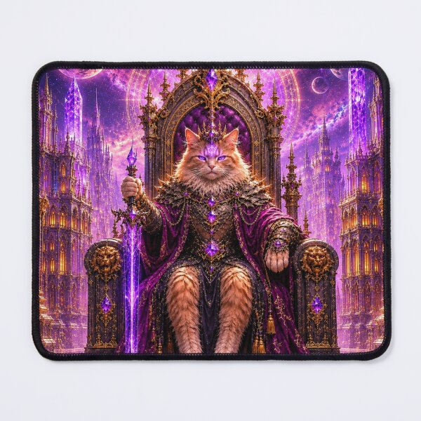 Item preview, Celestial Cat King on the Astral Throne designed and sold by Mindworx21.