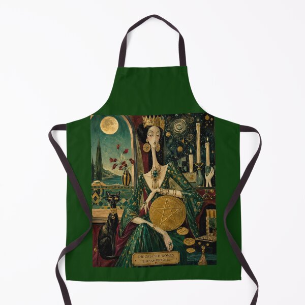 Item preview, The Cat-Eyed Woman - Queen of Pentacles. designed and sold by Natalia-Vlad.