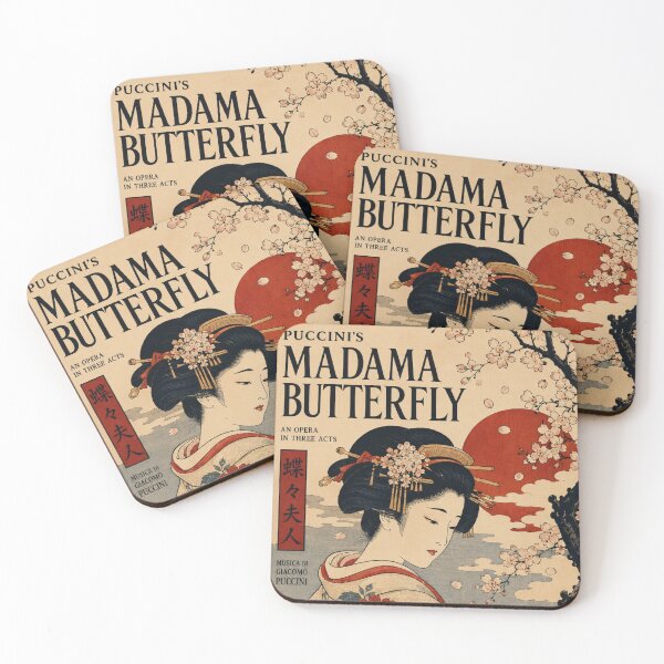 Item preview, Elegant Puccini Madama Butterfly Poster with Japanese Aesthetic and Opera Vibes designed and sold by Analog Aura .