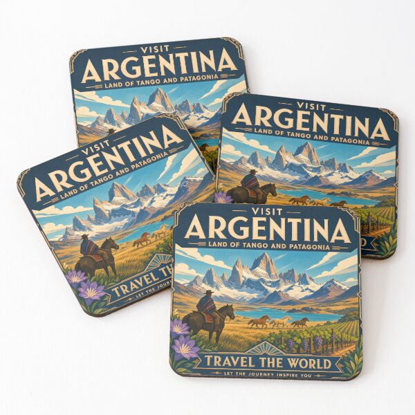 Item preview, Visit Argentina - Vintage Travel Poster designed and sold by amithc.