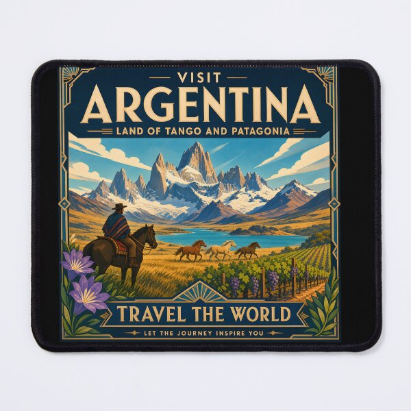 Item preview, Visit Argentina - Vintage Travel Poster designed and sold by amithc.