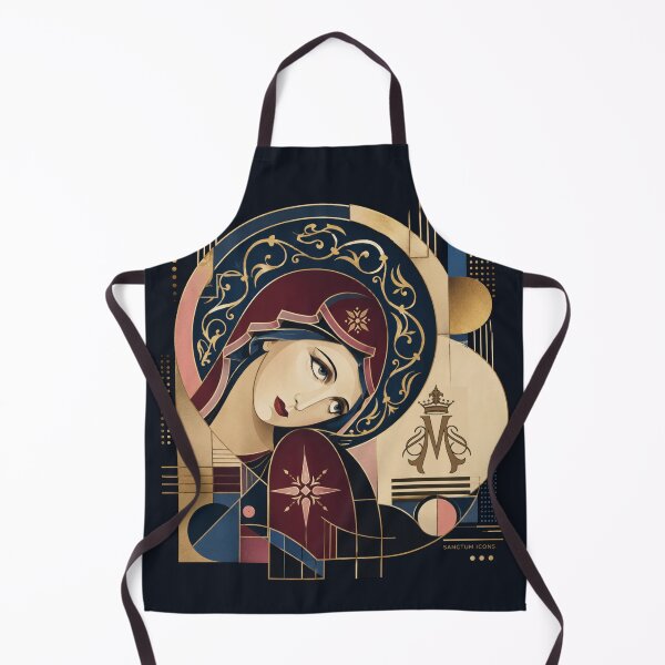 Item preview, Marian Geometry — Art Deco Sacred Icon designed and sold by Sanctum Icons.