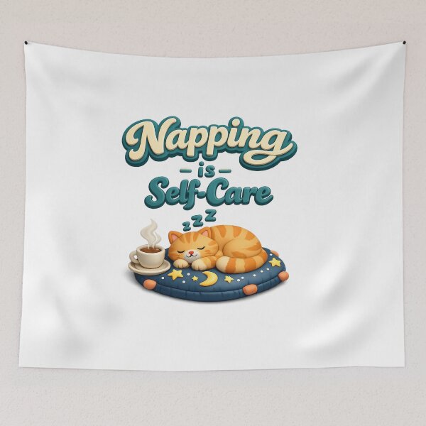 Item preview, Napping Is Self Care Sleepy Cat designed and sold by Dresut.