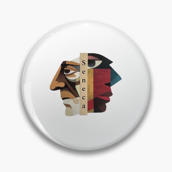 Item preview, Seneca – Stoic Philosophy Collage Art Print | Roman Philosopher Letters on Life Poster designed and sold by OzzFrequency.