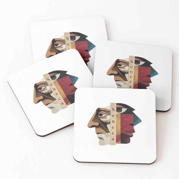 Item preview, Seneca – Stoic Philosophy Collage Art Print | Roman Philosopher Letters on Life Poster designed and sold by OzzFrequency.