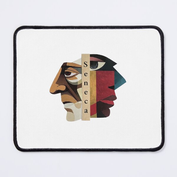 Item preview, Seneca – Stoic Philosophy Collage Art Print | Roman Philosopher Letters on Life Poster designed and sold by OzzFrequency.