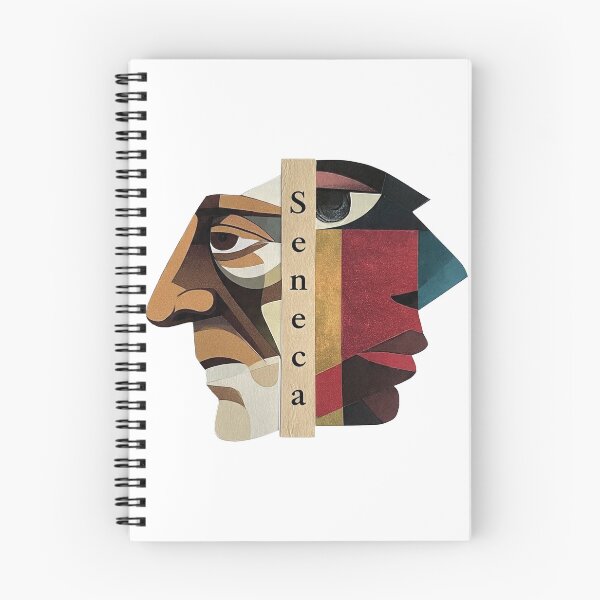 Item preview, Seneca – Stoic Philosophy Collage Art Print | Roman Philosopher Letters on Life Poster designed and sold by OzzFrequency.