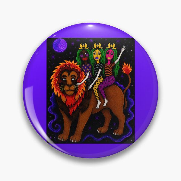 Item preview, Astral Nomads Riding an Ember Lion designed and sold by ZunZunArt.