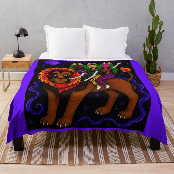 Item preview, Astral Nomads Riding an Ember Lion designed and sold by ZunZunArt.