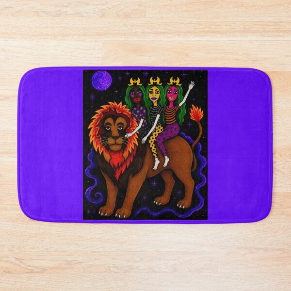 Item preview, Astral Nomads Riding an Ember Lion designed and sold by ZunZunArt.