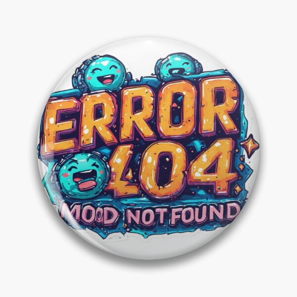 Item preview, Glitch Error 404 Cute Character Art designed and sold by dcohea.