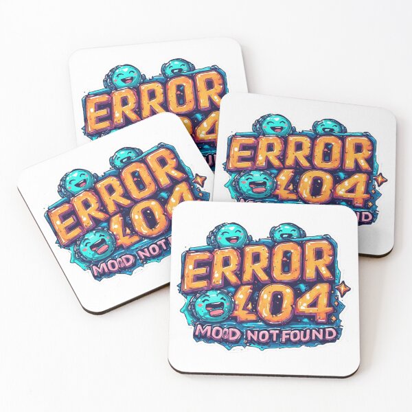 Item preview, Glitch Error 404 Cute Character Art designed and sold by dcohea.