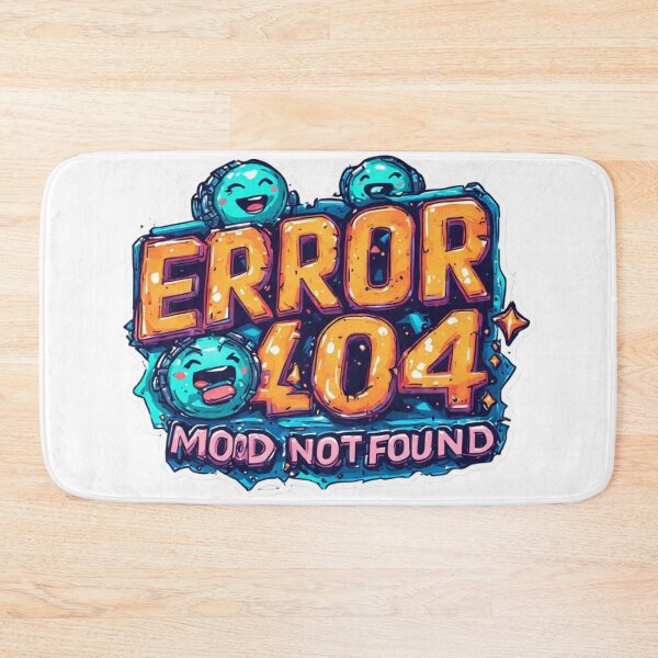 Item preview, Glitch Error 404 Cute Character Art designed and sold by dcohea.